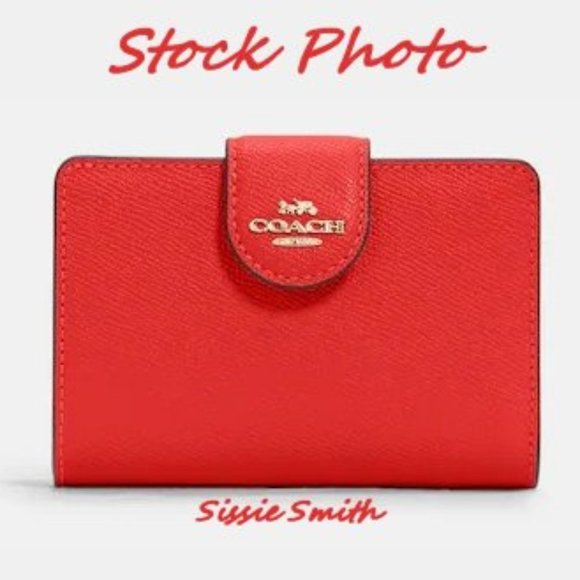 Coach Miami Red Dempsey Tote 22 with Coach Patch & Wallet - Picture 11 of 14